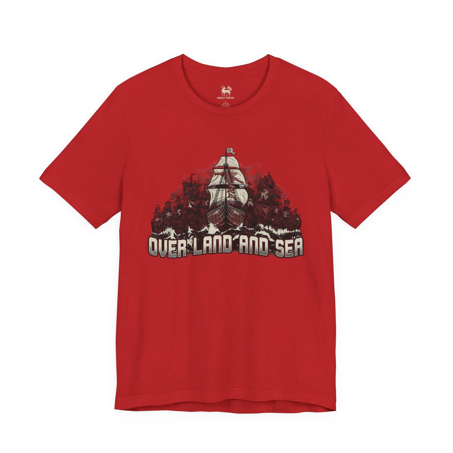 Over Land and Sea | Arsenal Champions League Tee | Unisex Bella+Canvas 3001