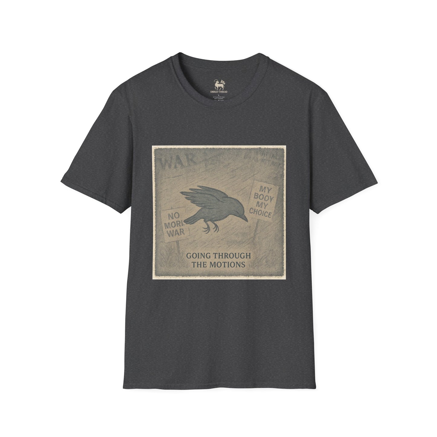 Stage 1 – Going Through the Motions  | Unisex Softstyle Protest Shirt