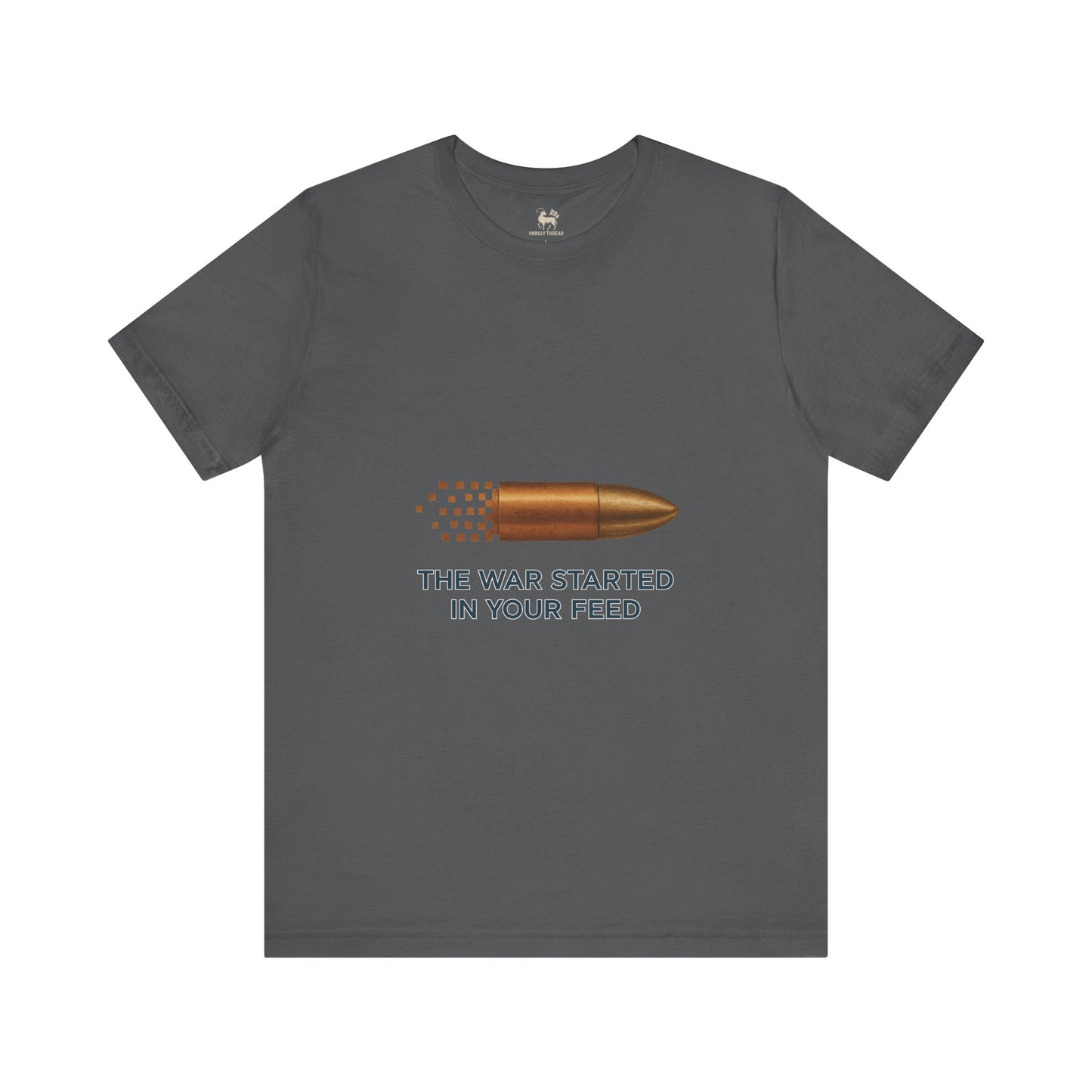 It Started In Your Feed  | Unisex Jersey Short Sleeve T-Shirt, Thought-Provoking Apparel