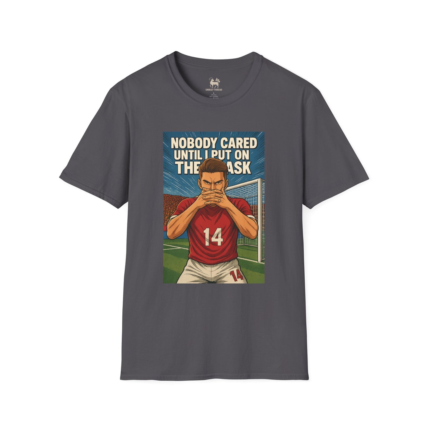 The Masked Arrival – Arsenal No.14 Energy Tee | Unisex Softstyle Shirt
