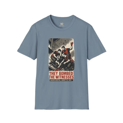 🩸 THEY BOMBED THE WITNESSES | Activist Apparel by Unruly Thread