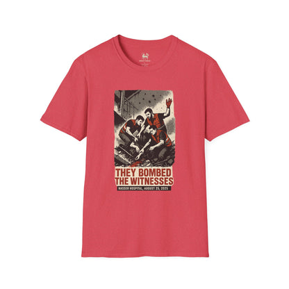 🩸 THEY BOMBED THE WITNESSES | Activist Apparel by Unruly Thread