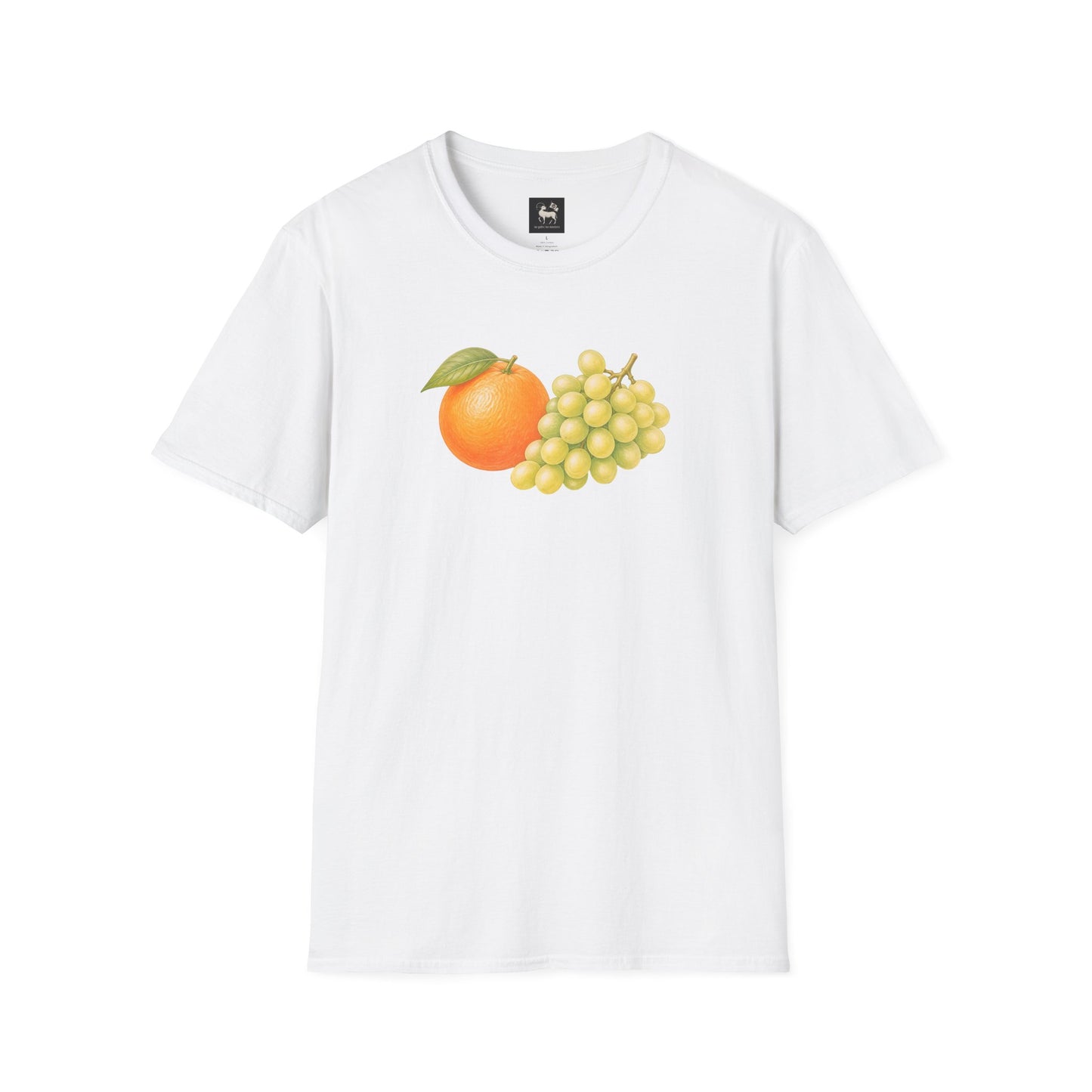 Unruly Thread Orange Grapes still-life tee, view 4.