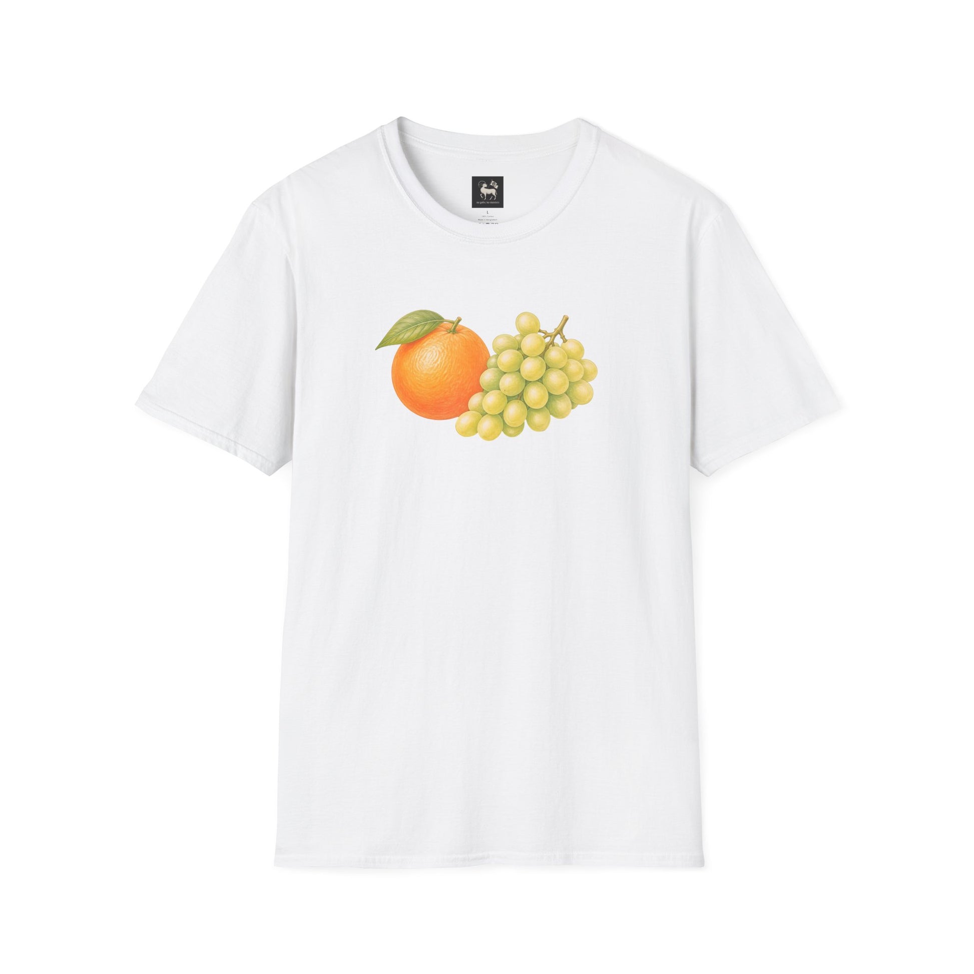 Unruly Thread Orange Grapes still-life tee, view 4.