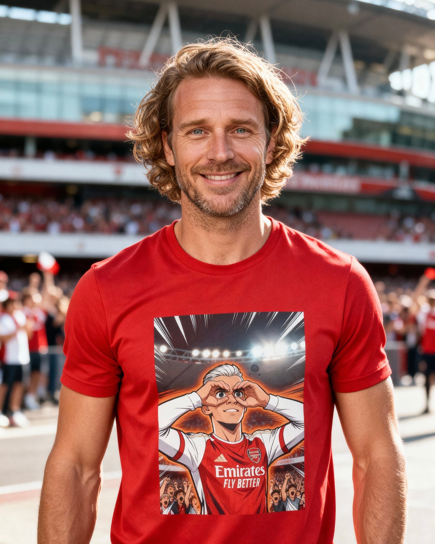 Goggles Up tee Trossard celebration Arsenal Unruly Thread