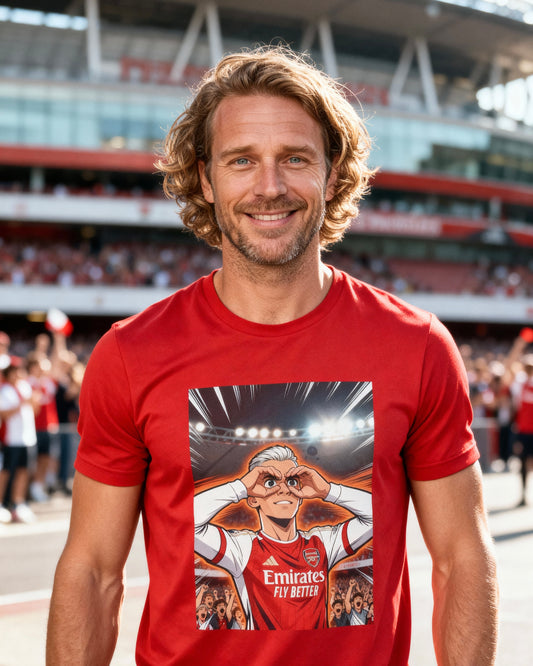Goggles Up tee Trossard celebration Arsenal Unruly Thread