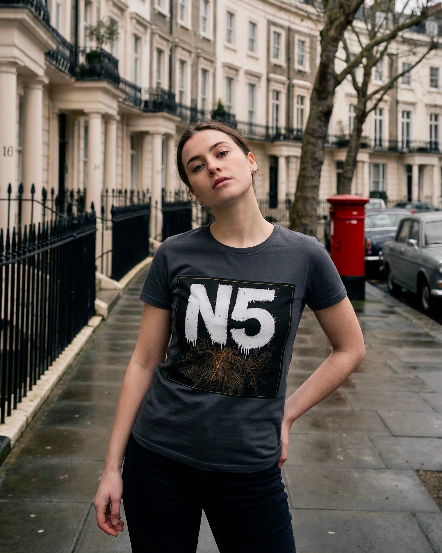 N5 | North London Postcode Tee | Arsenal Terrace Culture Statement | Bella + Canvas 3001