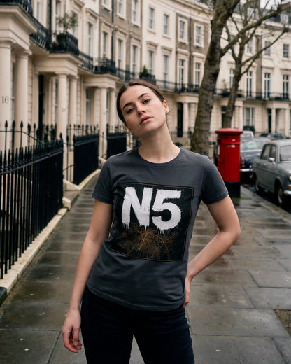 N5 | North London Postcode Tee | Arsenal Terrace Culture Statement | Bella + Canvas 3001