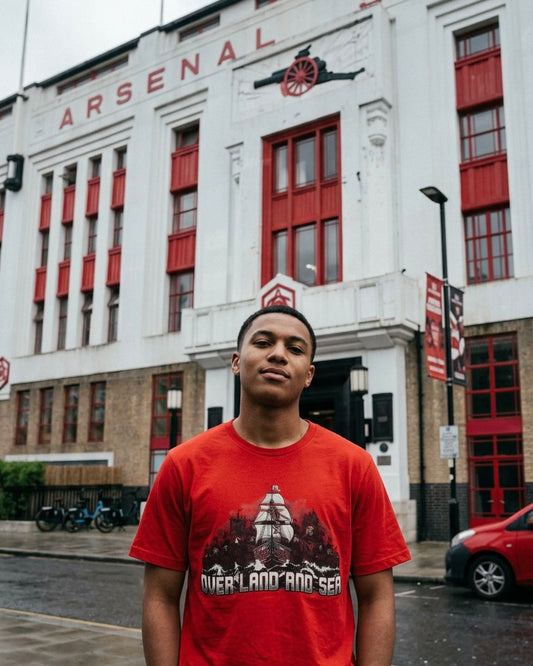Over Land and Sea | Arsenal Champions League Tee | Unisex Bella+Canvas 3001