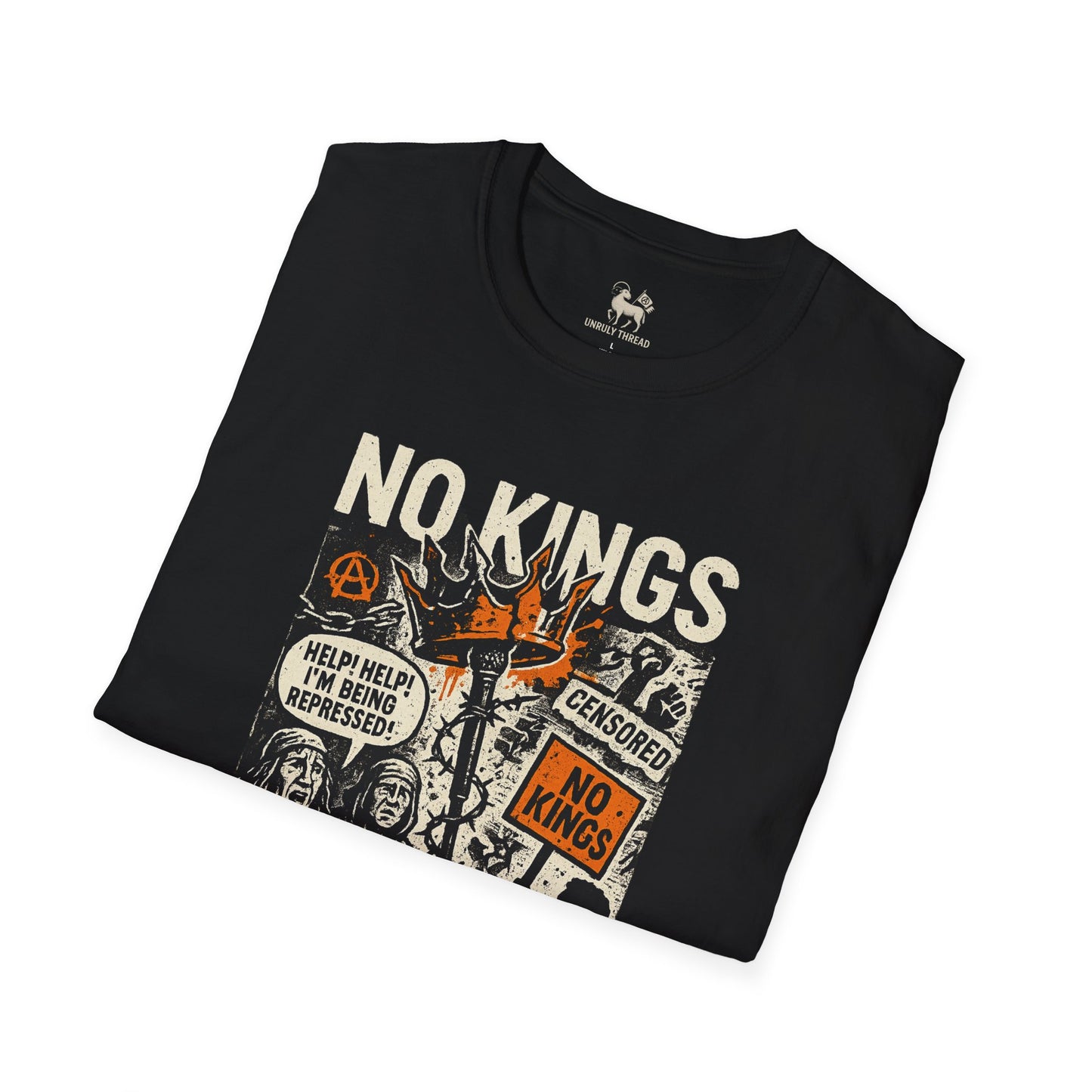 NO KINGS / NO CHAINS– Drop 002 | Unisex Softstyle Protest Shirt