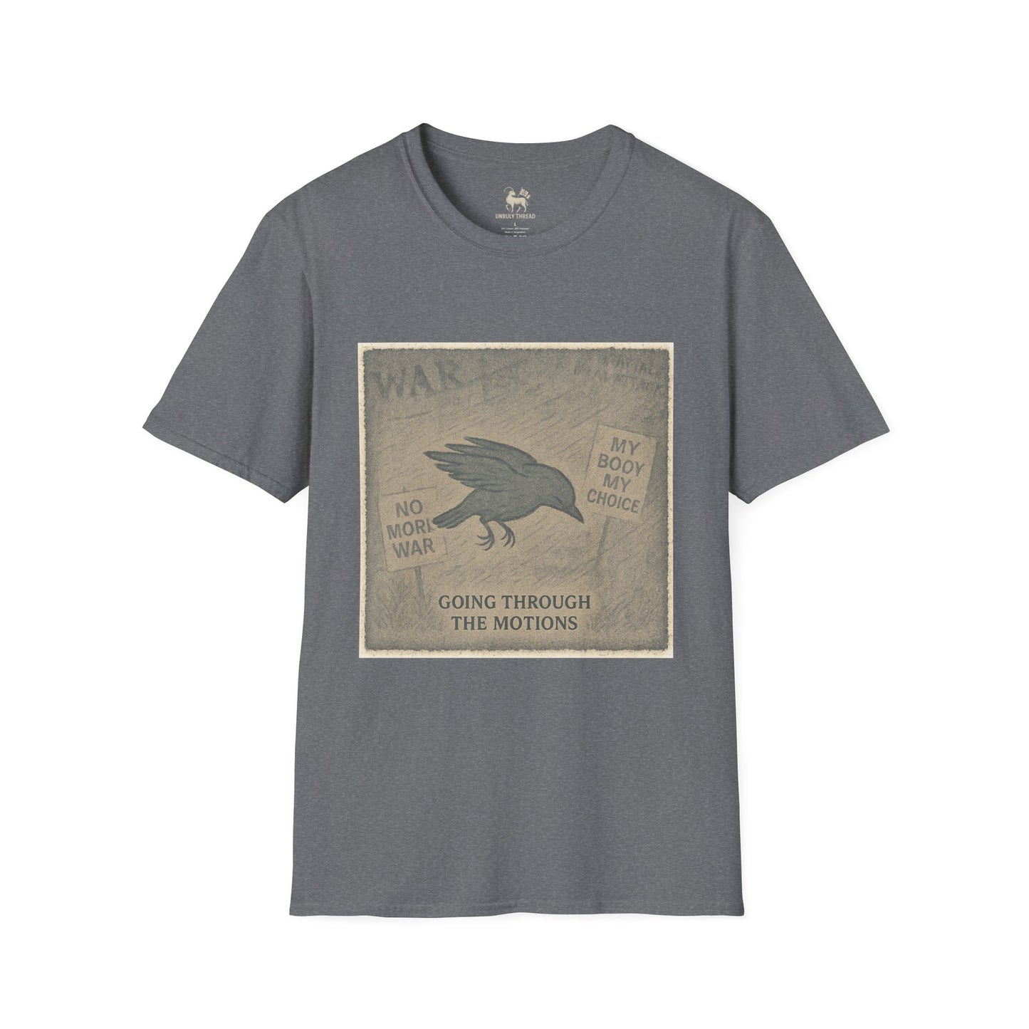 Stage 1 – Going Through the Motions  | Unisex Softstyle Protest Shirt