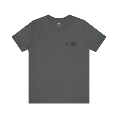 🩶 GLOBAL SUMUD FLOTILLA — RESISTANCE EDITION | Unisex Jersey Short Sleeve T-Shirt, Thought-Provoking Apparel