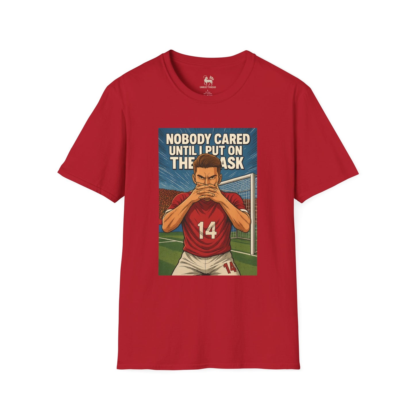 The Masked Arrival – Arsenal No.14 Energy Tee | Unisex Softstyle Shirt